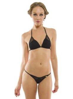 Aquarella Outlaw Fixed Triangle Top With Cheeky Sheer Mesh Anatomic Brazilian Bikini Swimwear Swimsuit Set -Fashionable Swimwear aquarella apparel accessories clothing swimwear aquarella outlaw fixed triangle top with cheeky sheer mesh anatomic brazilian bikini swimwear swimsuit set 972389207