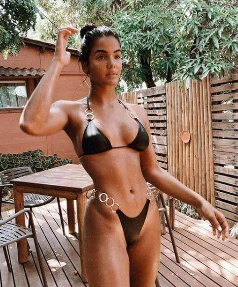 Beach Bunny Black Nadia Triangle Top & Lexi Tango Bottom Bikini Swimwear Set