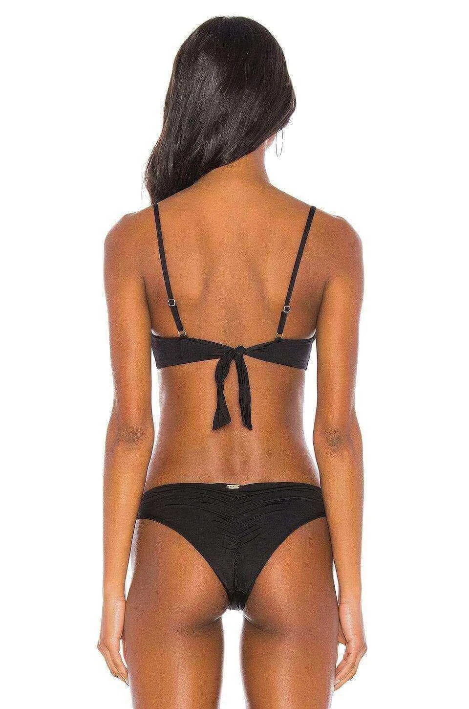 Beach Bunny Lexi Black Bralette & Nadia Skimpy Bottom Bikini Swimwear Set 2 Beach Bunny Lexi Black Bralette & Nadia Skimpy Bottom Bikini Swimwear Set - Image 2