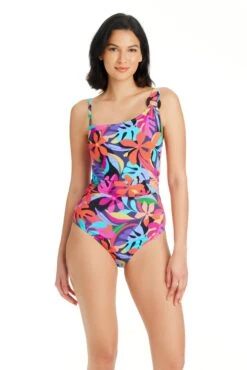 Bold Rush One Shoulder One Piece Swimsuit -Fashionable Swimwear bleu rod boldrush 1 pc bold rush one shoulder one piece swimsuit 36103742226607 scaled
