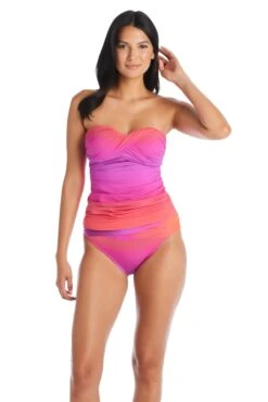 Cool Breeze Strapless Bandeau Tankini Top -Fashionable Swimwear bleu rod cool breeze tankini draped bandeau tankini top cb 35113624141999 scaled