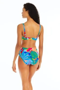 Life Of The Party Draped High Waisted Bikini Bottom -Fashionable Swimwear bleu rod life of the party high waist bottom life of the party draped high waisted bikini bottom 35770070925487 scaled