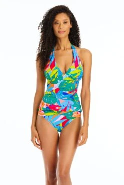 Life Of The Party Halter Tankini Top -Fashionable Swimwear bleu rod life of the party tankini life of the party halter tankini top 35770079346863 scaled