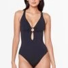 Ring Me Up One Piece Plunge Cross Back Swimsuit