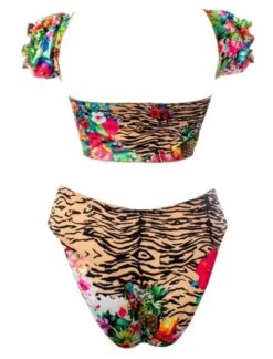 Fashionable Swimwear -Fashionable Swimwear montoya apparel accessories clothing swimwear liliana montoya gaia rainforest tiger puffed short sleeve bandeau cheeky bottom set 2021 sexy liliana montoya gaia rainforest tiger bande