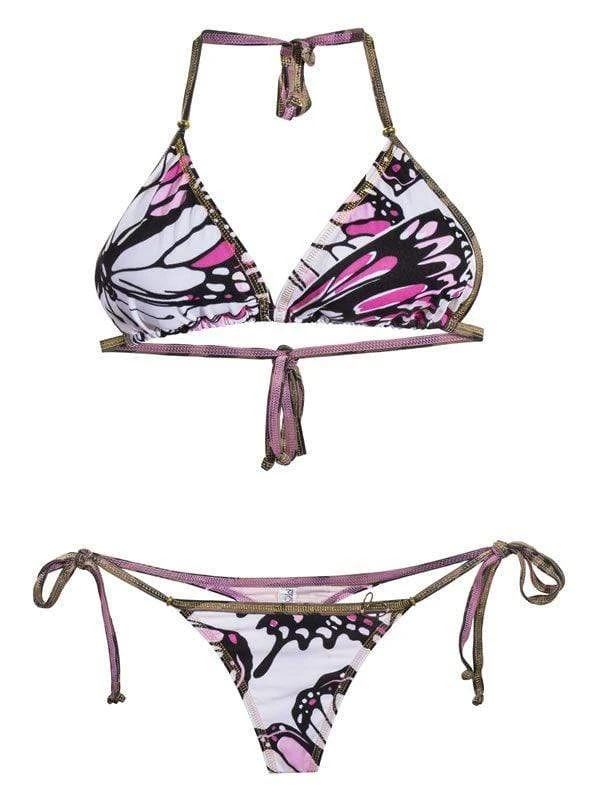 Liliana Montoya Brasilerita Floral Print Triangle Top & Micro Thong Bikini 1 Liliana Montoya Brasilerita Floral Print Triangle Top & Micro Thong Bikini