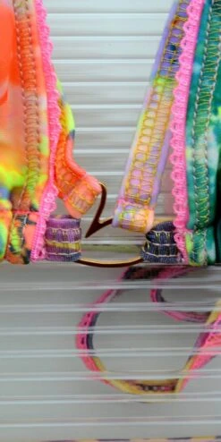 Liliana Montoya Swim Bikini Brasilerita Strappy Flower Power Print Triangle Top & Micro Thong Bottom -Fashionable Swimwear montoya apparel accessories clothing swimwear one size print liliana montoya swim bikini brasilerita strappy flower power print triangle top micro thong bottom 28121183584354 scaled