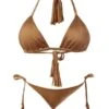 Liliana Montoya GAiA Bronze Triangle Top & Side Tie Cheeky Bottom Set