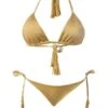 Liliana Montoya GAiA Gold Triangle Top & Side Tie Cheeky Bottom Set