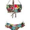 Liliana Montoya GAiA Rainforest Tiger Bandeau Top & Ruffled Bikini Bottom Set