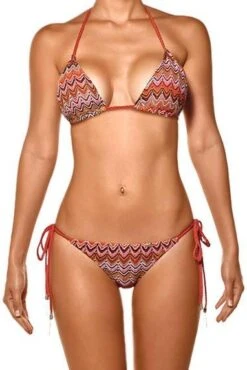 Notorious Swimwear Radiant Crochet Triangle Top & Side Tie Cheeky Scrunch Bottom Swimsuit Bikini Set -Fashionable Swimwear notorious swimwear apparel accessories clothing swimwear notorious swimwear radiant crochet triangle top side tie cheeky scrunch bottom swimsuit bikini set 2572382503010
