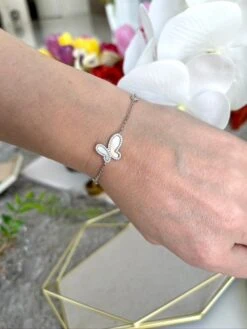 Silver Butterfly Bracelet -Fashionable Swimwear olganikoza bracelets silver butterfly bracelet 28783951380578