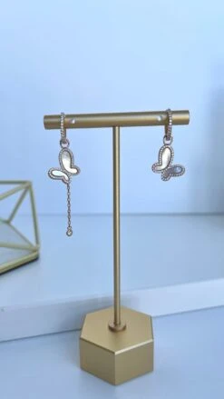 Rose Gold Butterfly Earrings -Fashionable Swimwear olganikoza earrings rose gold butterfly earrings 28783952396386 scaled