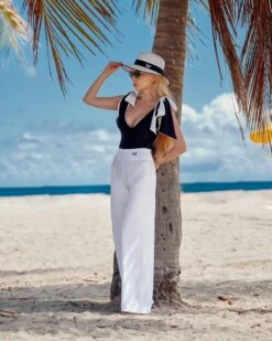 Fisher Island Pants -Fashionable Swimwear olganikoza fisher island pants 28783919366242