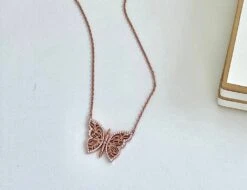 Gorgeous Silver Butterfly Necklace -Fashionable Swimwear olganikoza gorgeous silver butterfly necklace 28783948496994