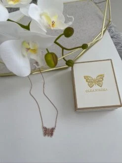 Gorgeous Silver Butterfly Necklace -Fashionable Swimwear olganikoza gorgeous silver butterfly necklace 28783948529762