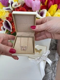 Gorgeous Silver Butterfly Necklace -Fashionable Swimwear olganikoza gorgeous silver butterfly necklace 28783948595298