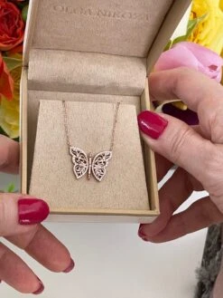 Gorgeous Silver Butterfly Necklace -Fashionable Swimwear olganikoza gorgeous silver butterfly necklace 28783948628066