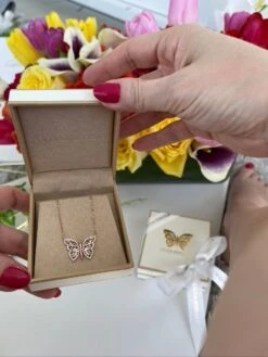 Gorgeous Silver Butterfly Necklace -Fashionable Swimwear olganikoza gorgeous silver butterfly necklace 28783948693602