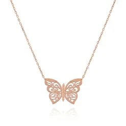 Gold Papillon Necklace -Fashionable Swimwear olganikoza necklace rose gold gold papillon necklace 28783927459938