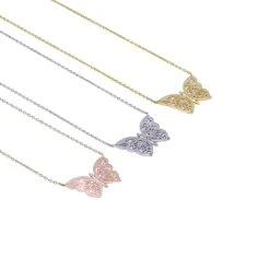 Rose-Gold Papillon Necklace -Fashionable Swimwear olganikoza necklace rose gold papillon necklace 28783928180834