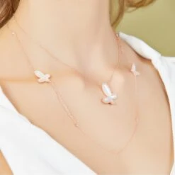 Silver Butterfly Necklace -Fashionable Swimwear olganikoza necklaces silver butterfly necklace 28783939223650