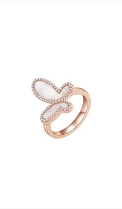 Silver Butterfly Ring -Fashionable Swimwear olganikoza rings rose gold 5 silver butterfly ring 28783902523490