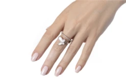 Rose Gold Swirl Butterfly Ring -Fashionable Swimwear olganikoza rings rose gold swirl butterfly ring 28783937192034