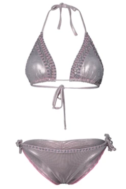 Sexy Pink Metallic Beaded Triangle Top & Cheeky Tie Side Bikini 8 Sexy Pink Metallic Beaded Triangle Top & Cheeky Tie Side Bikini -Fashionable Swimwear shyleeq apparel accessories clothing swimwear sexy pink metallic beaded triangle top cheeky tie side bikini 2022 sexy shyleeq swimwear blue metallic beaded bikini 28545260978274