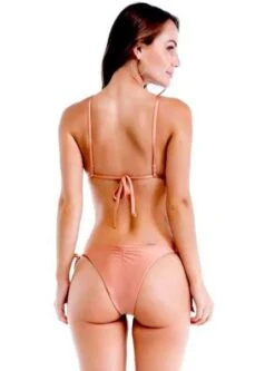 Golden Triangle Top & Side Tie Cheeky Bottom Set -Fashionable Swimwear sol e energia apparel accessories clothing swimwear golden triangle top side tie cheeky bottom set gold triangle top side tie cheeky bottom bikini sol e energia swimwear 1400450183997