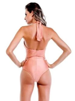 May Golden Twist Front One Piece Swimsuit -Fashionable Swimwear sol e energia apparel accessories clothing swimwear may golden twist front one piece swimsuit may gold one piece bathing suit swimsuit sol e energia swimwear 14004785840226
