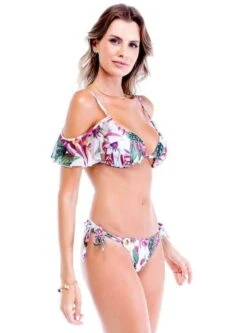 Sicilia Floral Ruffle Triangle Top & Side Tie Cheeky Bottom Set 5 Sicilia Floral Ruffle Triangle Top & Side Tie Cheeky Bottom Set -Fashionable Swimwear sol e energia apparel accessories clothing swimwear sicilia floral ruffle triangle top side tie cheeky bottom set sicilia ruffle swimsuit bikini sol e energia swimwear bk092 280525507