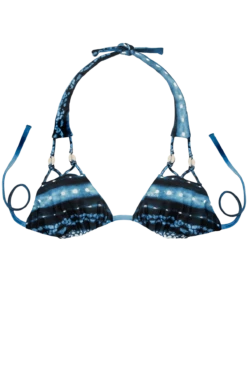 Thaikila Azul Reversible Triangle Top And Side Tie Brazilian Bikini Bottom W/ Shell Accents Swimwear Swimsuit Set -Fashionable Swimwear thaikila apparel accessories clothing swimwear print medium thaikila azul reversible triangle top and side tie brazilian bikini bottom w shell accents swimwear swimsuit set 2801702430