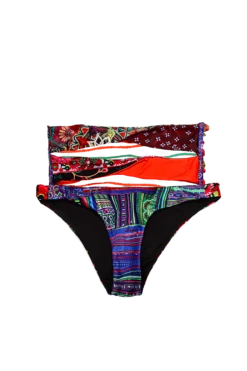 Thaikila Phrompong Reversible Print Triangle Top And High Waist Brazilian Bottom Bikini Swimwear Swimsuit Set -Fashionable Swimwear thaikila apparel accessories clothing swimwear print medium thaikila phrompong reversible print triangle top and high waist brazilian bottom bikini swimwear swimsuit set 2801704507811