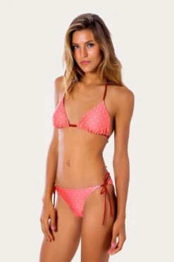 Thaikila Azalee Reversible Triangle Top And Side Tie Brazilian Bottom Bikini Swimwear Swimsuit Set -Fashionable Swimwear thaikila apparel accessories clothing swimwear print one size thaikila azalee reversible triangle top and side tie brazilian bottom bikini swimwear swimsuit set 28053878767714